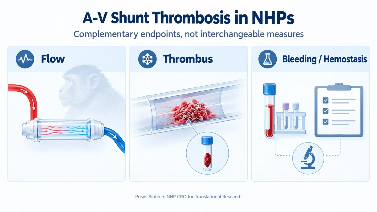 NHP AV shunt thrombosis endpoints NHP AV shunt thrombosis endpoints
